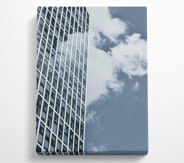  A Canvas Print of Blue Glass Tower Canvas Art