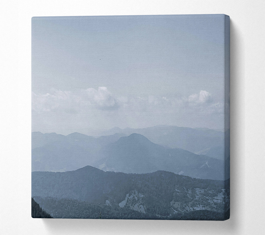  A Canvas Print of Blue Mountain Haze Canvas Print