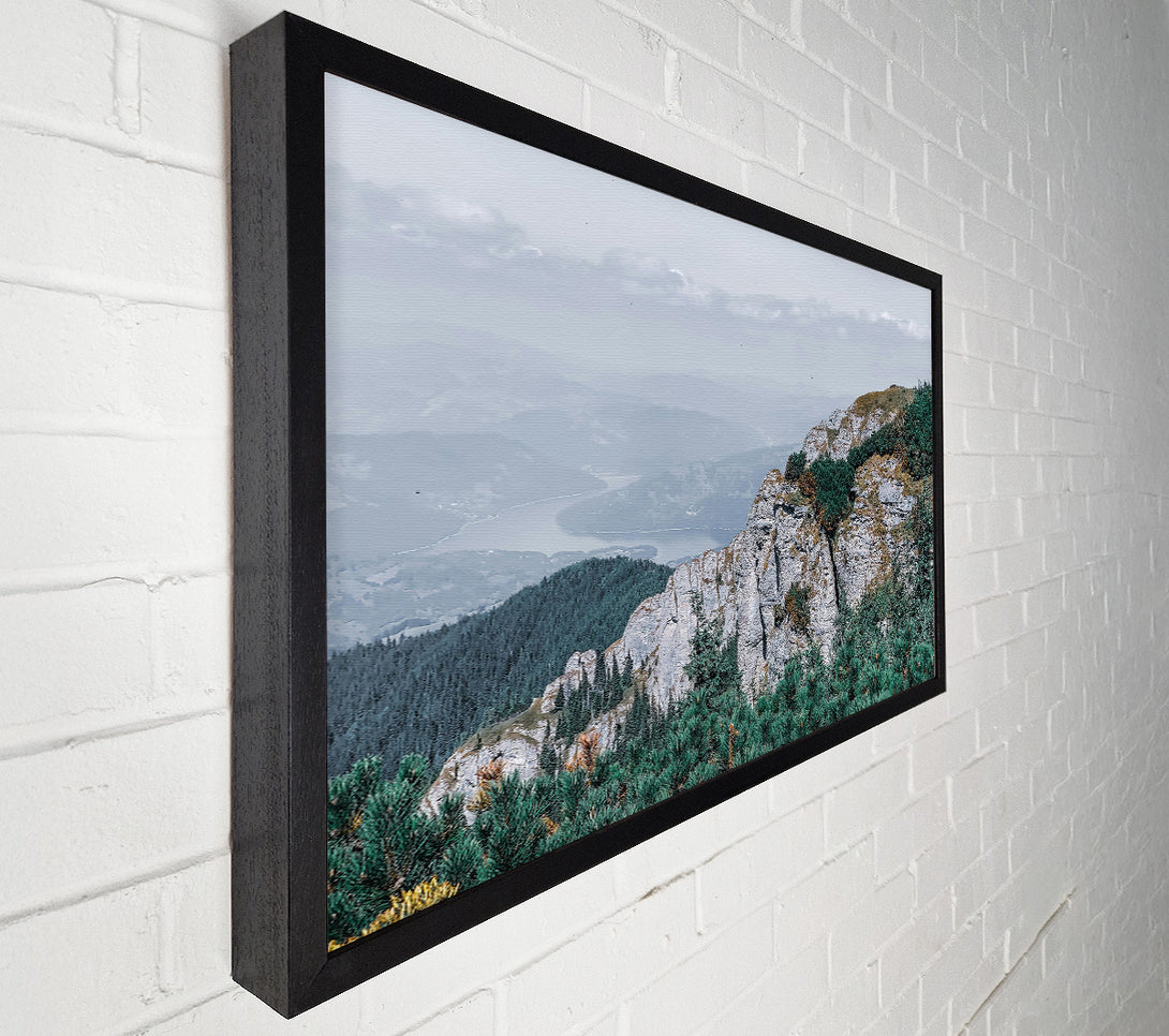  A Canvas Print of Emerald Mountain View Canvas Print