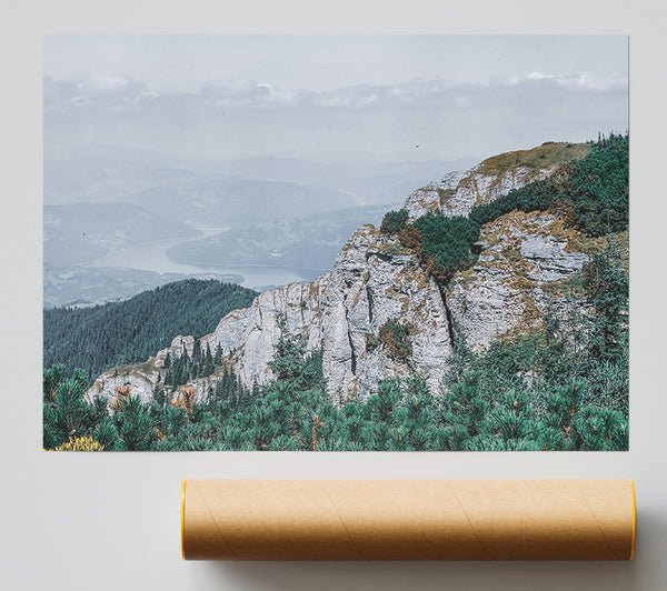 Emerald Mountain View Poster