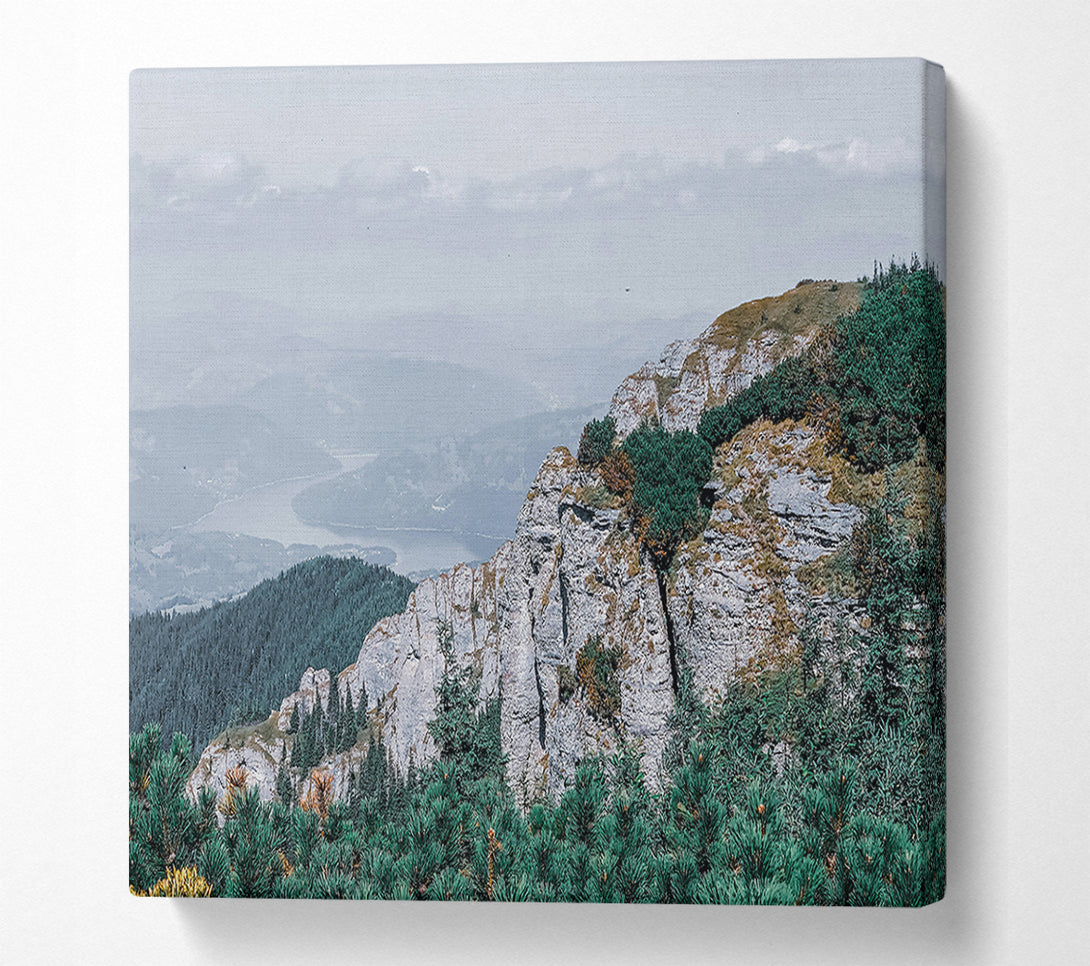  A Canvas Print of Emerald Mountain View Canvas Print