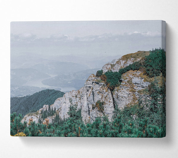  A Canvas Print of Emerald Mountain View Canvas Print