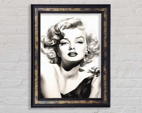 Monroe Beauty Framed Print