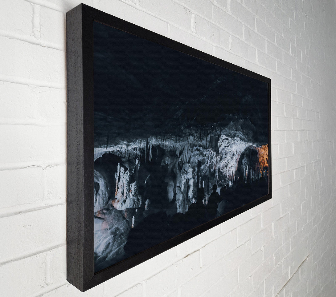  A Canvas Print of White Cave Shadows Canvas Wall Art