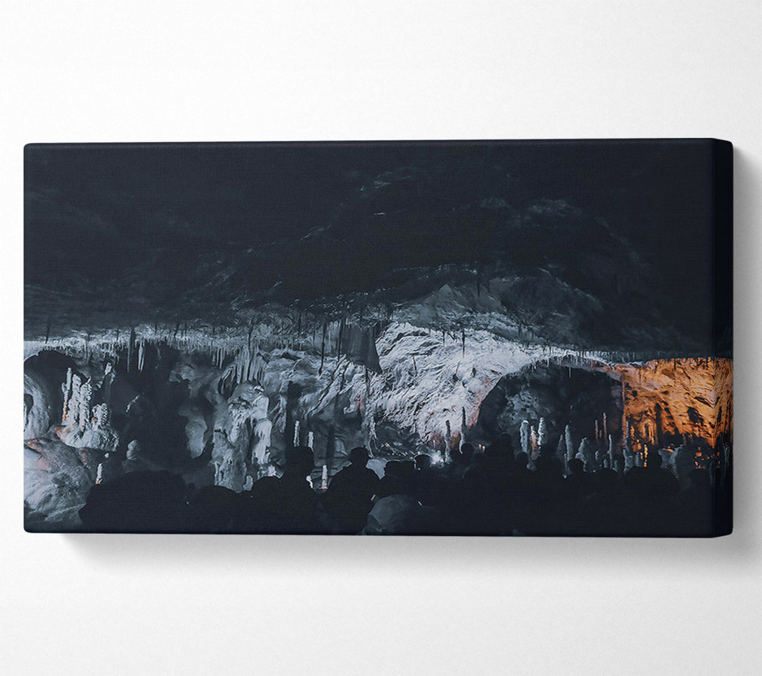 A Canvas Print of White Cave Shadows Canvas Wall Art