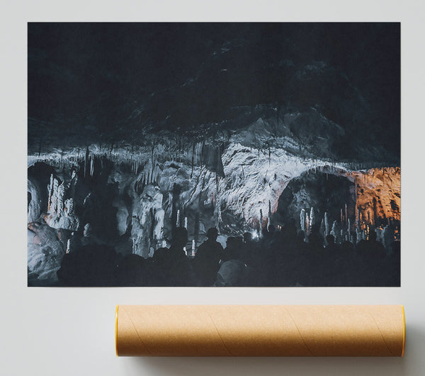 White Cave Shadows Poster
