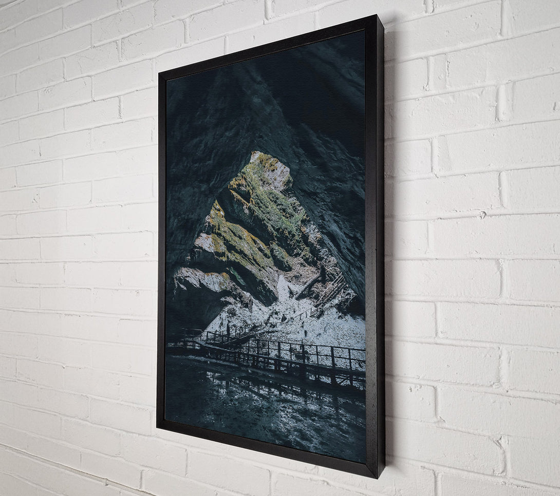  A Canvas Print of Emerald Cave Entrance Canvas Art