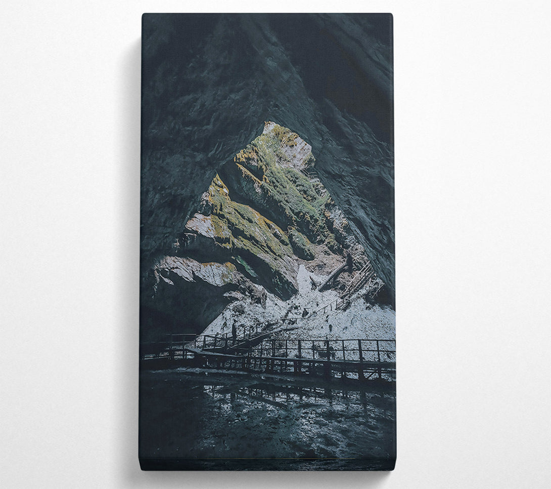  A Canvas Print of Emerald Cave Entrance Canvas Art