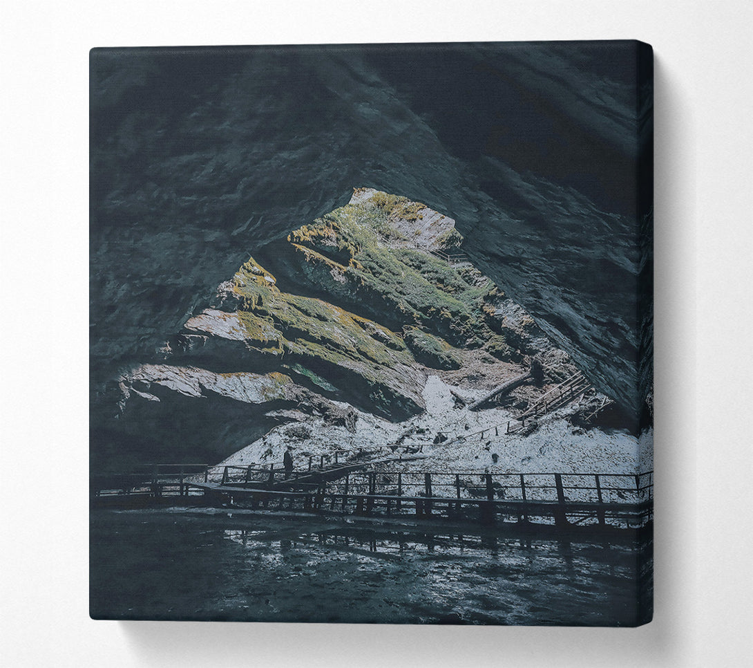  A Canvas Print of Emerald Cave Entrance Canvas Art