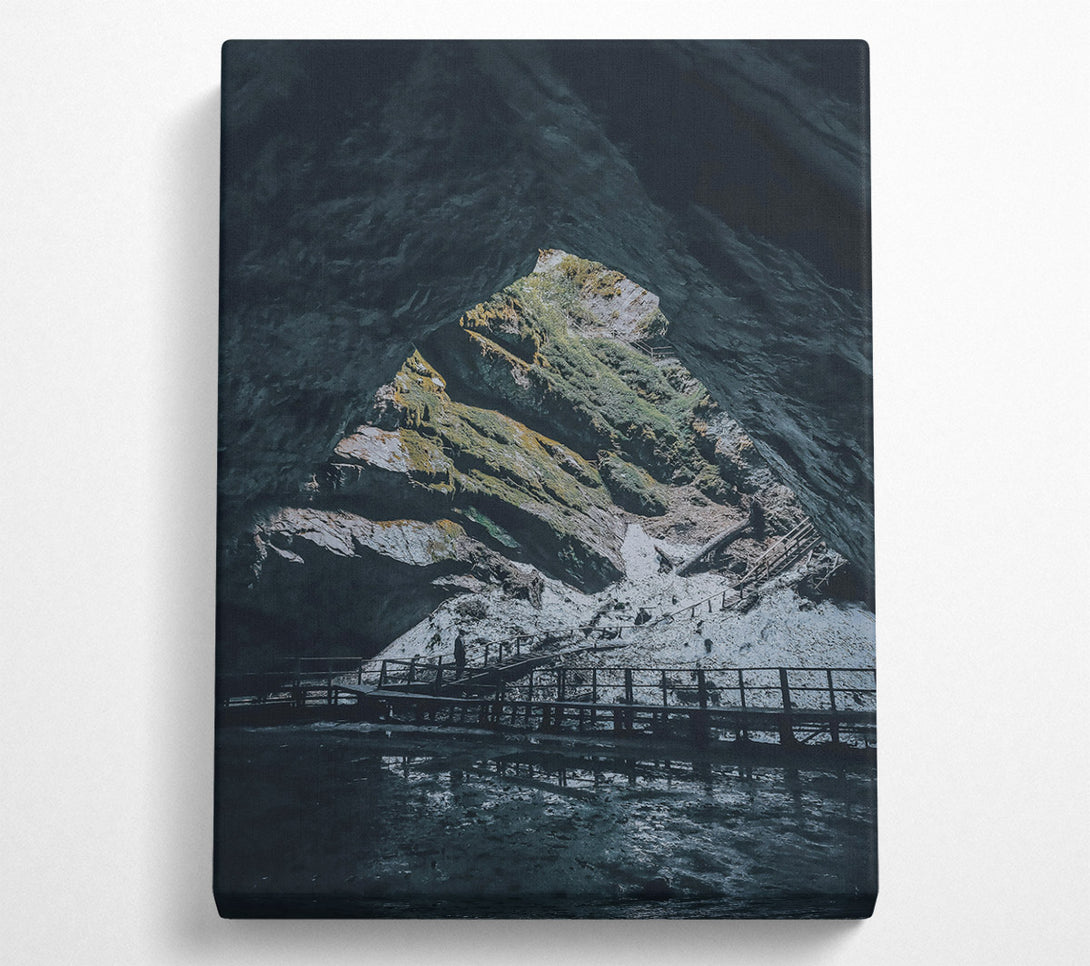  A Canvas Print of Emerald Cave Entrance Canvas Art