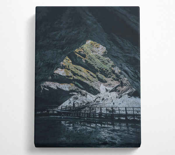  A Canvas Print of Emerald Cave Entrance Canvas Art