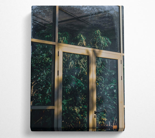  A Canvas Print of Golden Green View Canvas Print