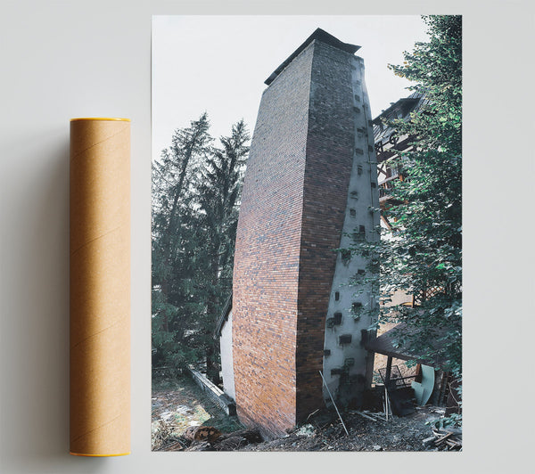 The Rusty Brick Wall Print