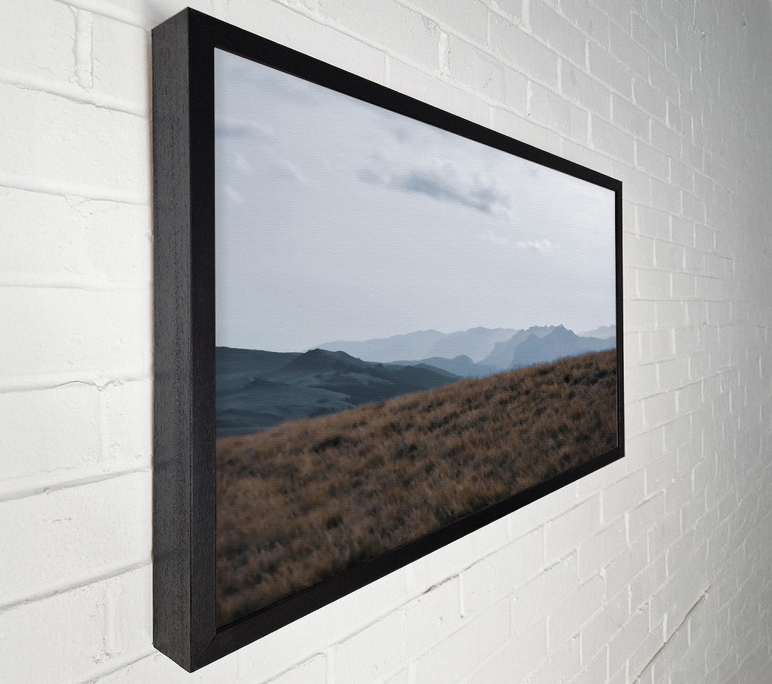  A Canvas Print of Blue Haze Mountainside Canvas Wall Art
