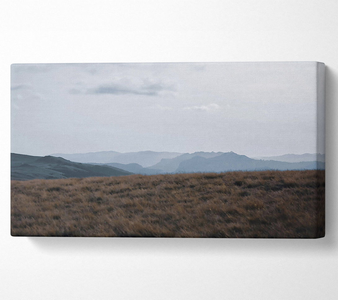  A Canvas Print of Blue Haze Mountainside Canvas Wall Art
