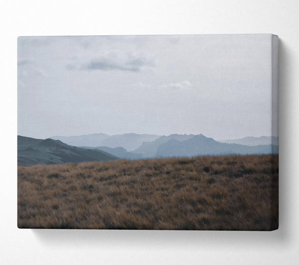 A Canvas Print of Blue Haze Mountainside Canvas Wall Art