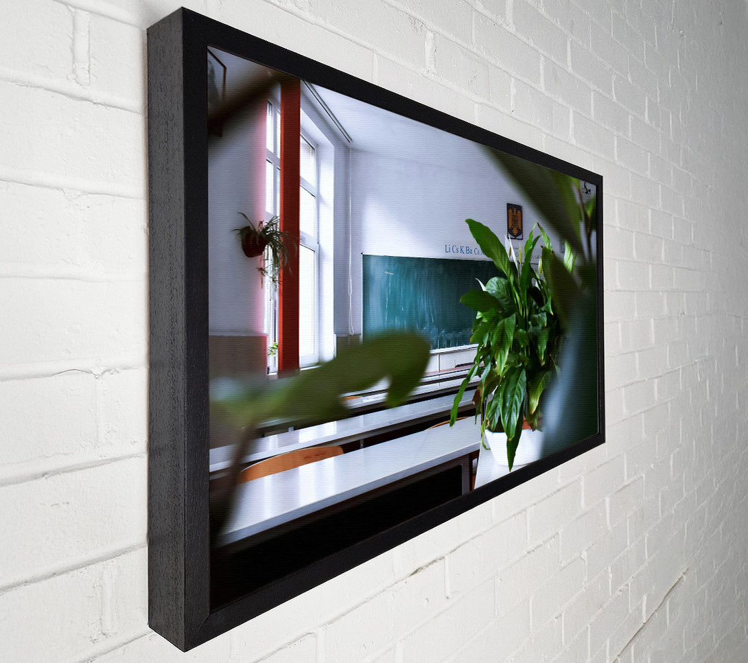  A Canvas Print of Green Classroom View Canvas Wall Art