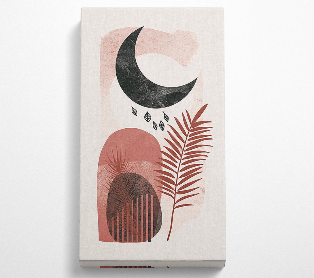  A Canvas Print of Moon Among Flowers Canvas Wall Art