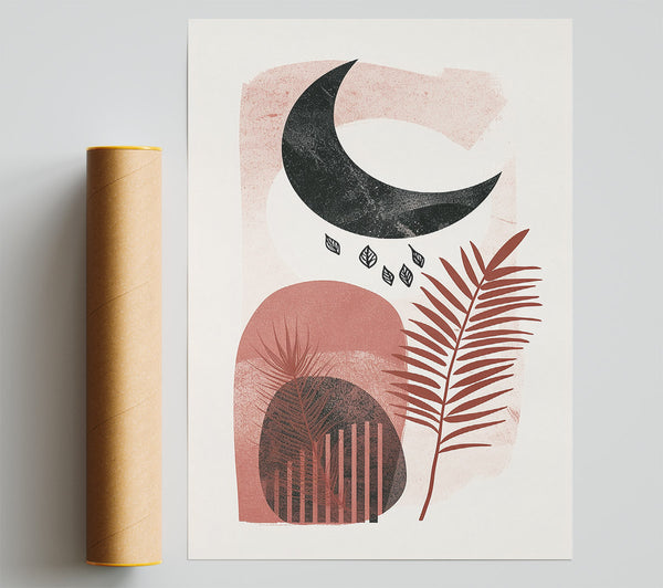 Moon Among Flowers Print
