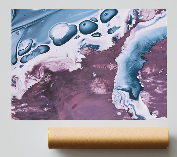 Indigo Swirling Dreams Print