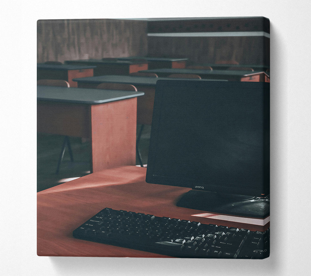  A Canvas Print of Brown Screen Reflections Canvas Print