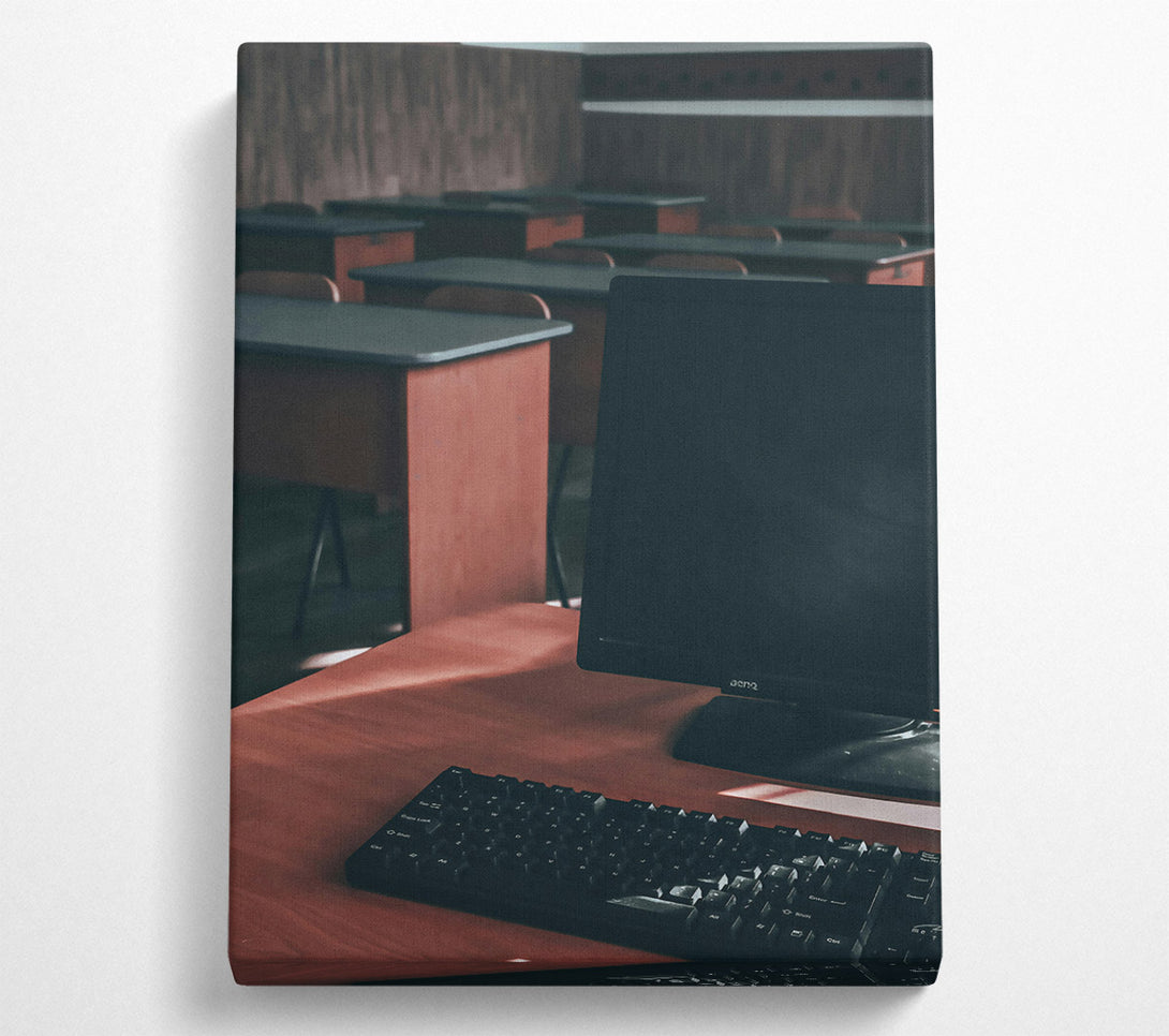  A Canvas Print of Brown Screen Reflections Canvas Print