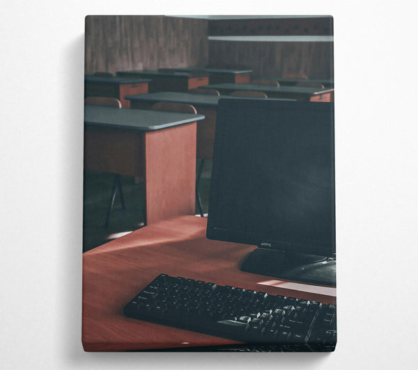  A Canvas Print of Brown Screen Reflections Canvas Print
