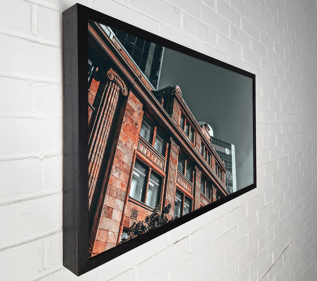  A Canvas Print of The Brick Facade'S Hues Canvas Wall Art