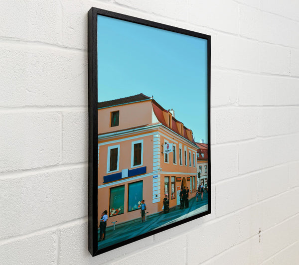 Orange Building Corner