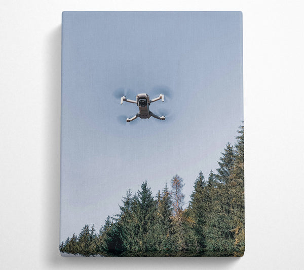  A Canvas Print of Blue Sky Drone Canvas Print