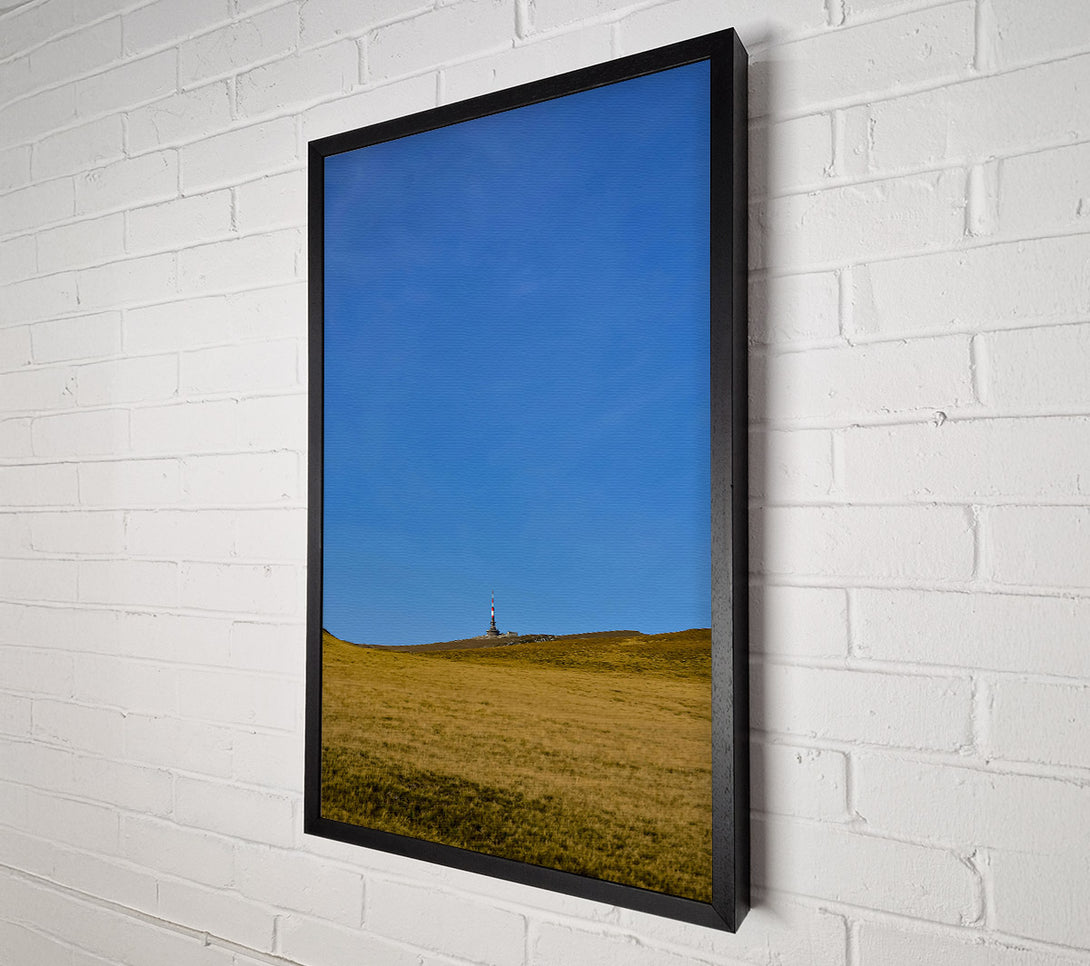  A Canvas Print of Blue Sky Over Gold Grass Canvas Wall Art