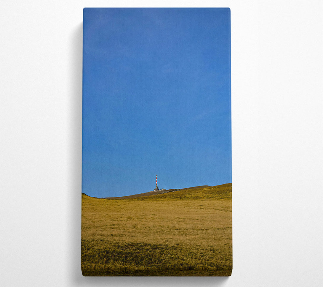  A Canvas Print of Blue Sky Over Gold Grass Canvas Wall Art