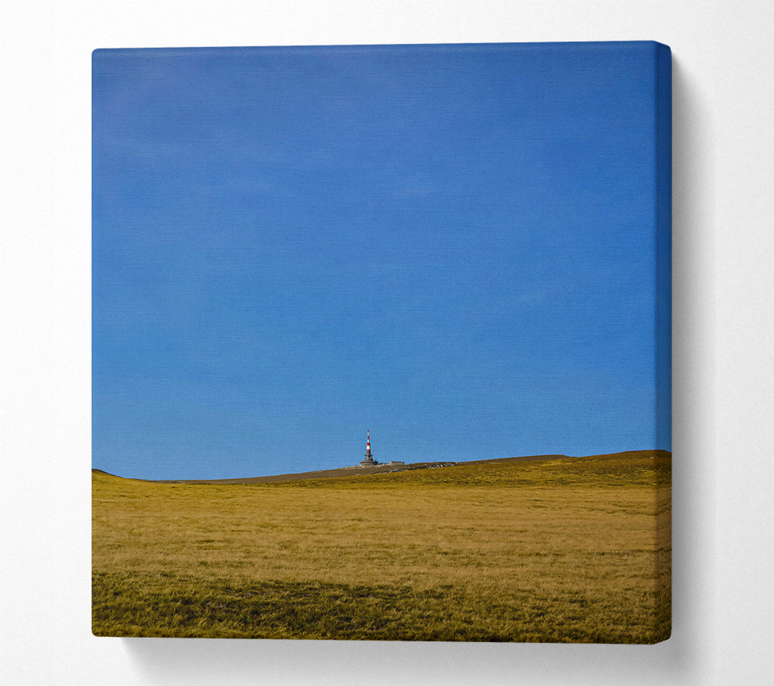  A Canvas Print of Blue Sky Over Gold Grass Canvas Wall Art
