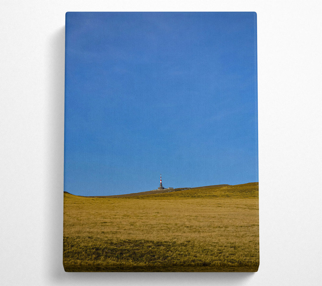  A Canvas Print of Blue Sky Over Gold Grass Canvas Wall Art