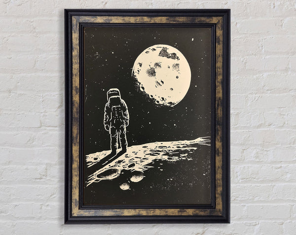 Moon Man Framed Print