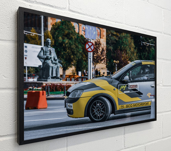 Yellow Rally Car