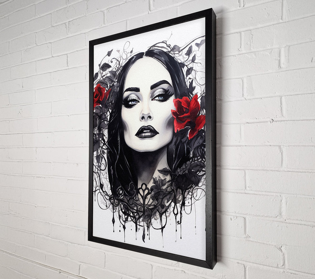  A Canvas Print of Morticia Addams Canvas Art