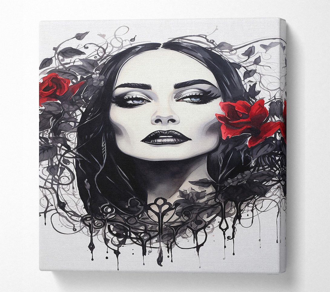  A Canvas Print of Morticia Addams Canvas Art