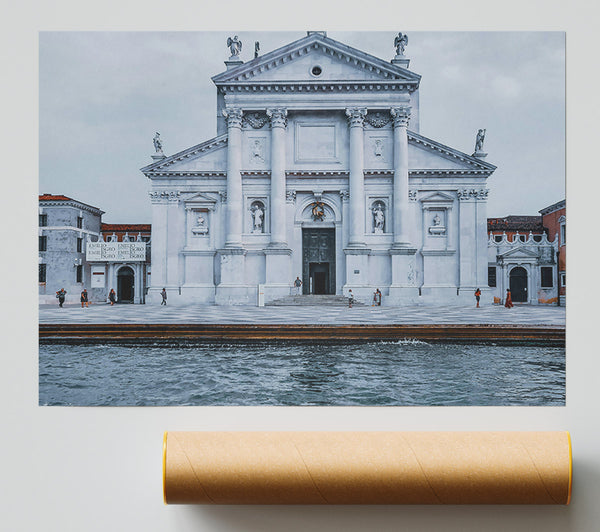 Azure Facade Reflections Print