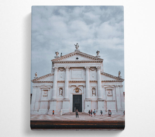  A Canvas Print of White Stone Sanctuary Canvas Print