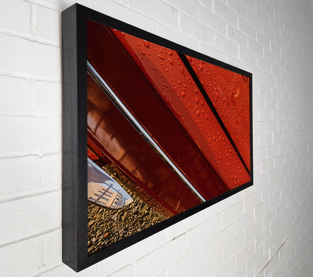  A Canvas Print of Crimson Rain Drops Canvas Print