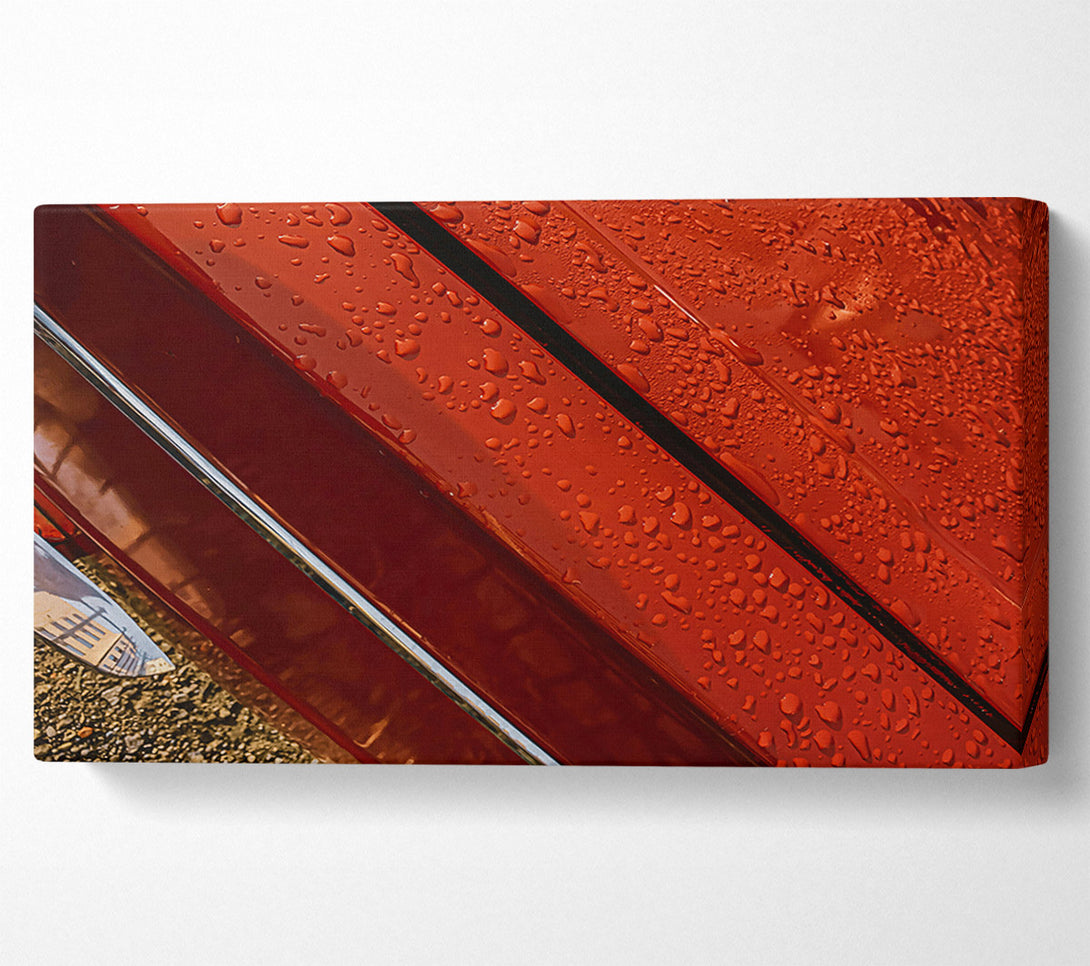  A Canvas Print of Crimson Rain Drops Canvas Print
