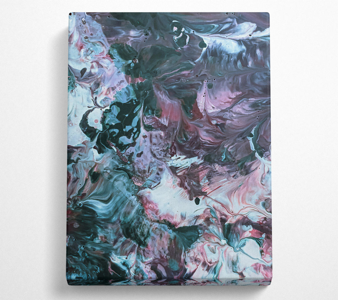  A Canvas Print of Teal Swirling Dreams Canvas Art