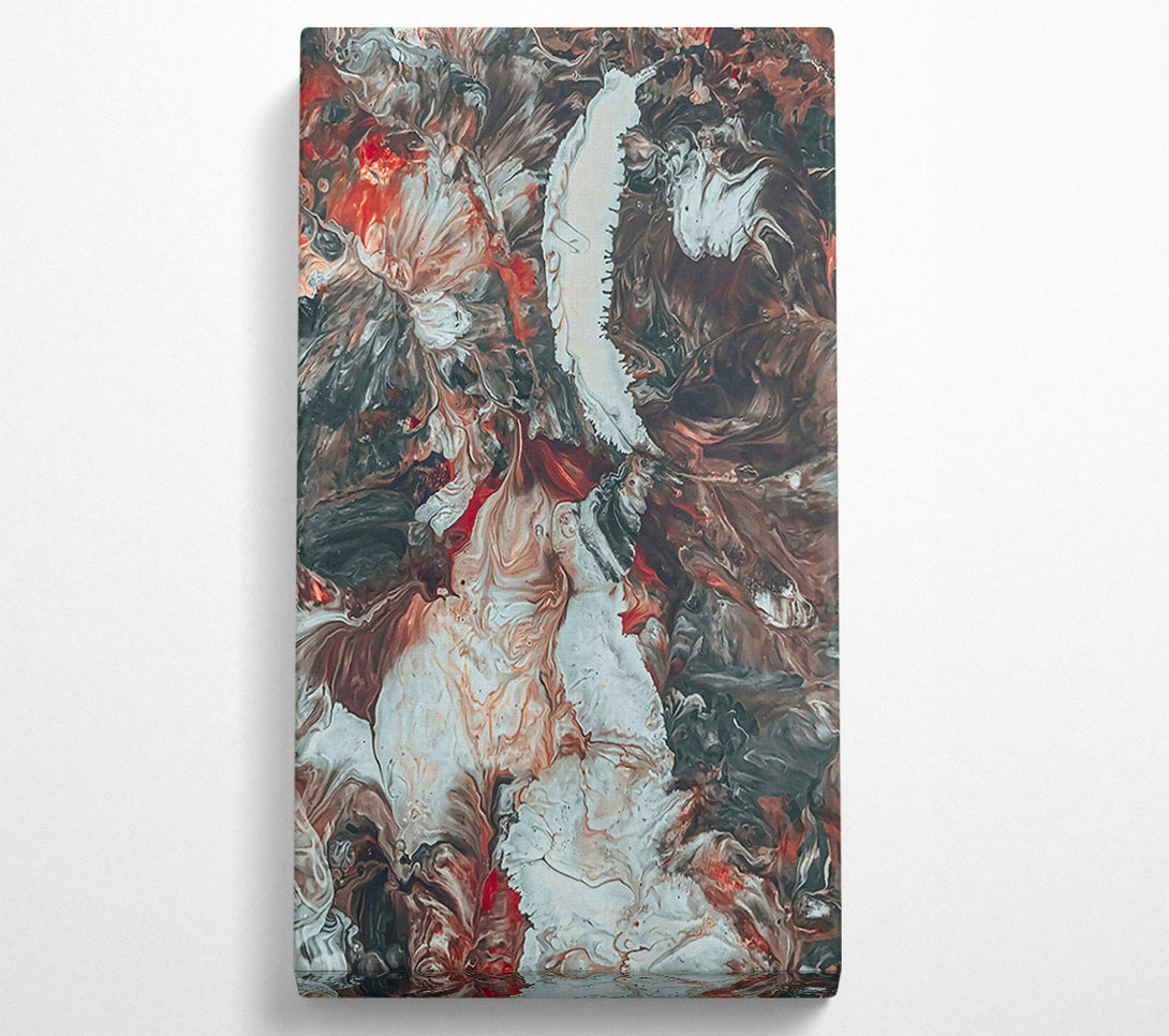  A Canvas Print of White On Crimson Flows Canvas Wall Art