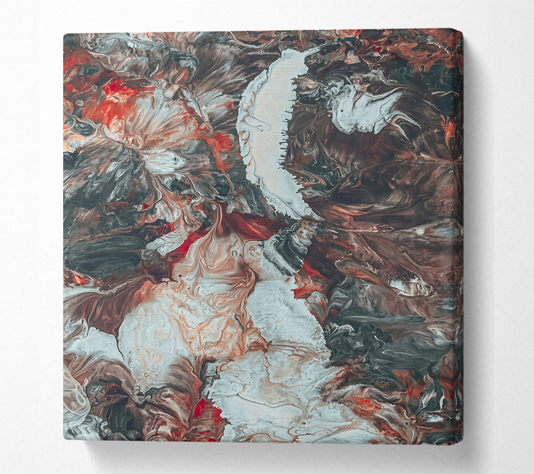  A Canvas Print of White On Crimson Flows Canvas Wall Art