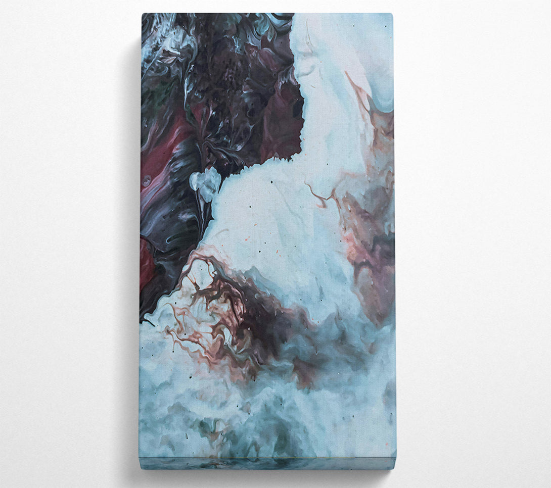  A Canvas Print of Pale Blue Marbling Canvas Art