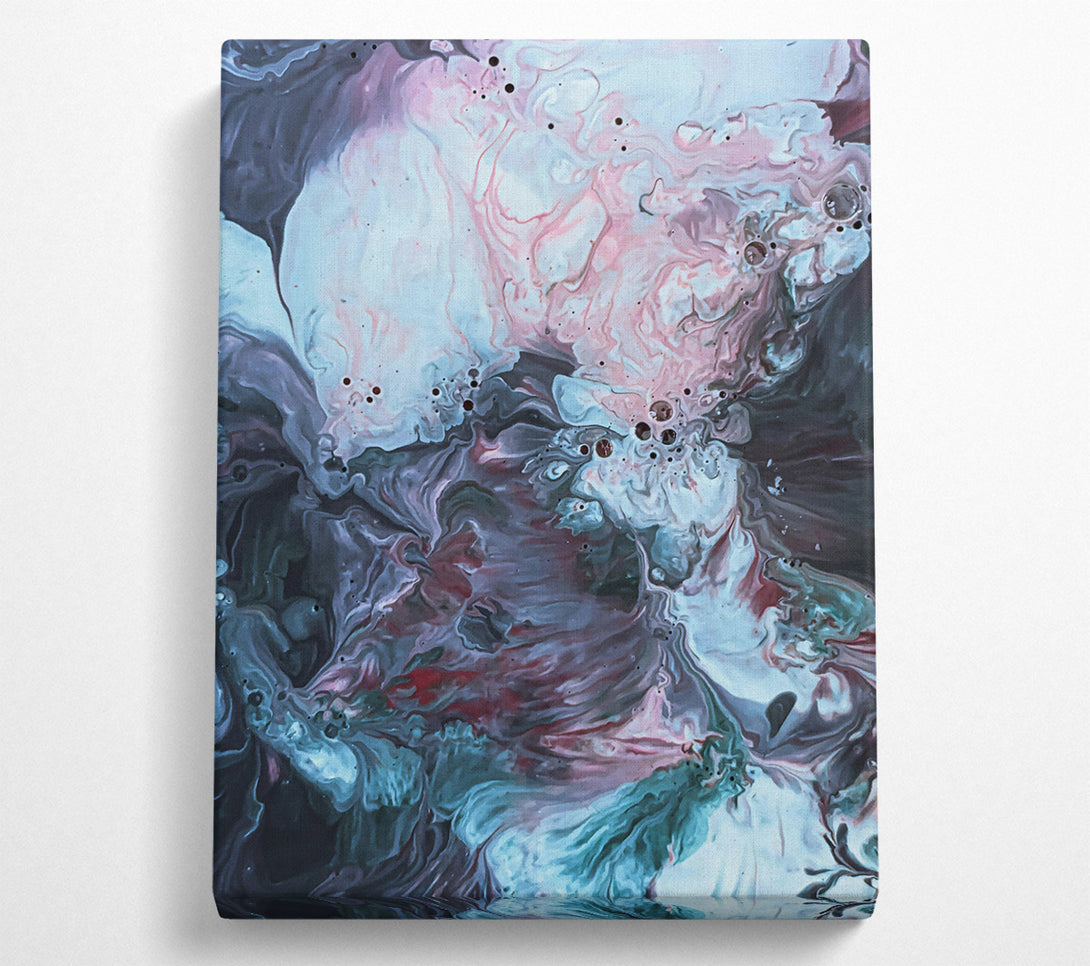  A Canvas Print of Teal Cosmic Swirls Canvas Print