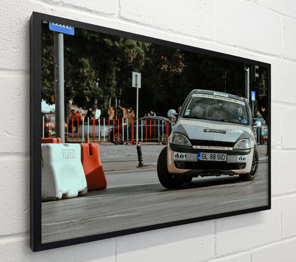 Silver Rally Car