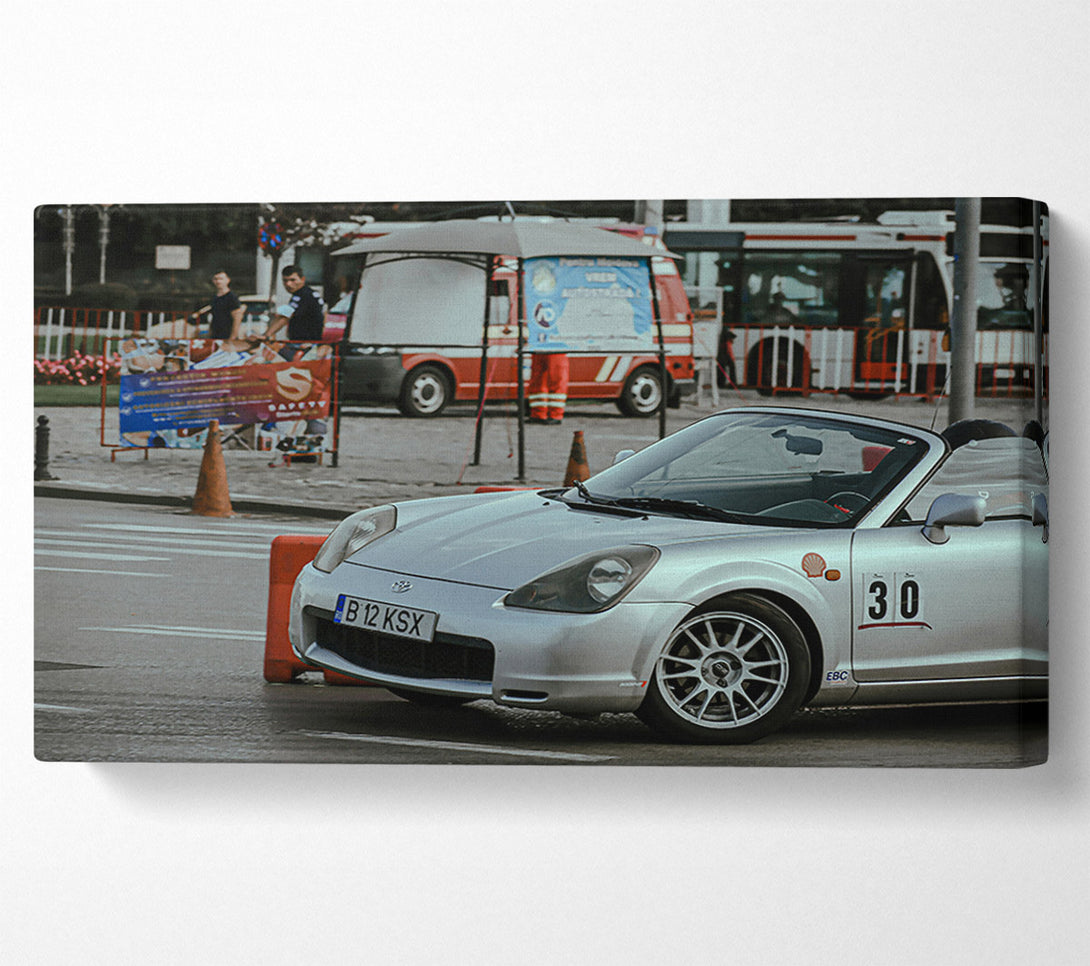  A Canvas Print of Silver City Racer Canvas Wall Art