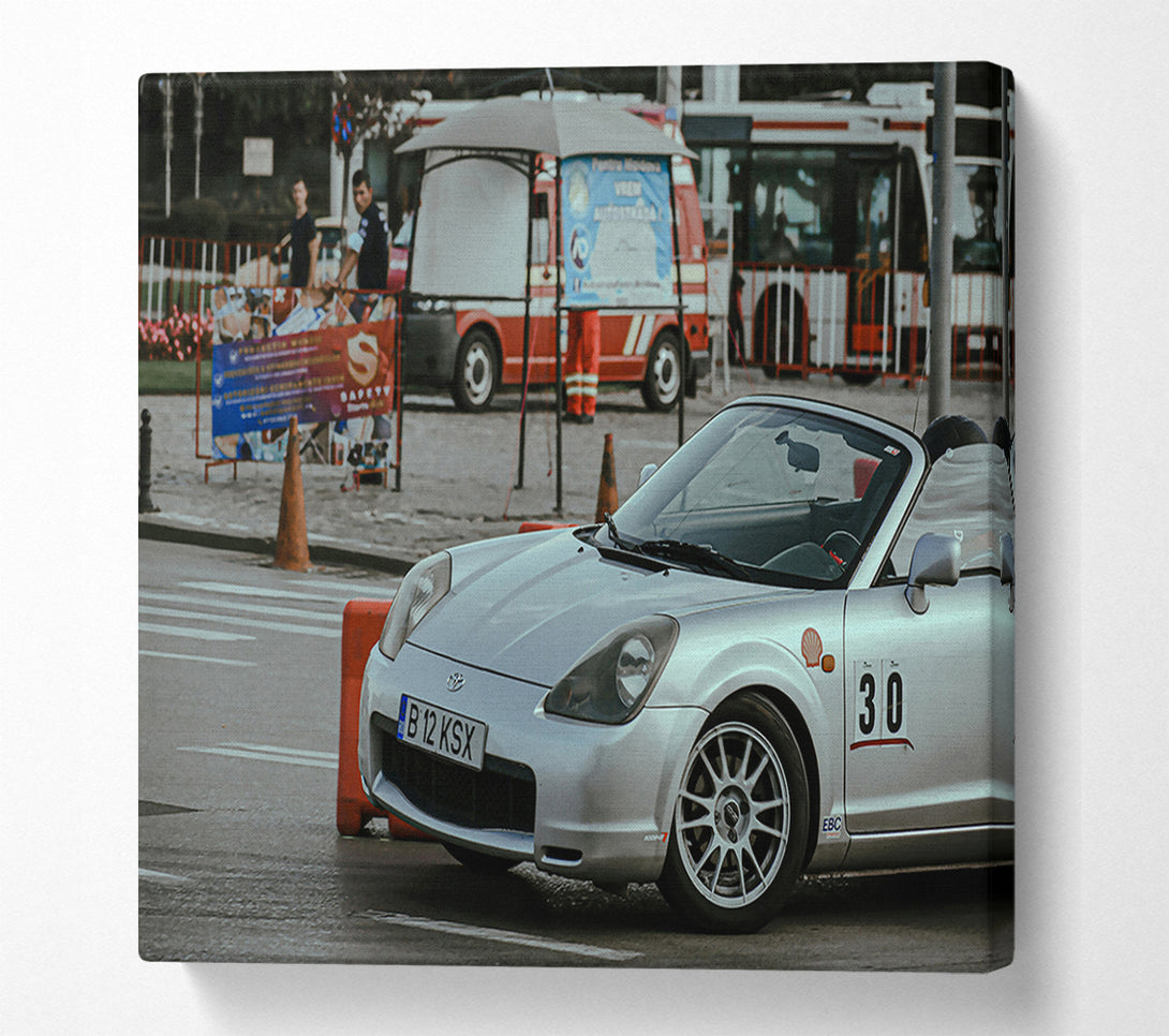  A Canvas Print of Silver City Racer Canvas Wall Art